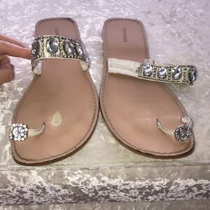 Express jeweled sandals